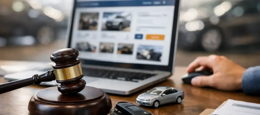 Como funciona leilão online na prática