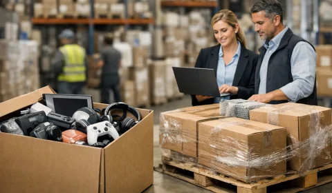 Lotes de logística reversa e o apoio da Bidders