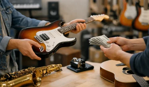 Onde vender instrumentos musicais usados