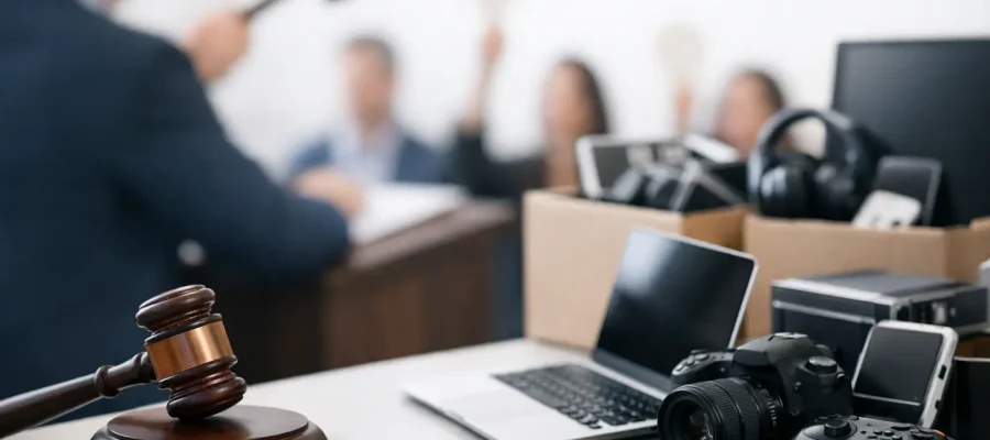 Como anunciar eletrônicos para leilão com clareza