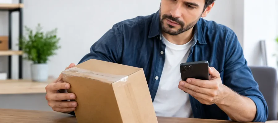 Como comprovar o estado do item antes da compra